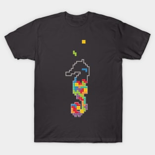 Tetris seahorse T-Shirt